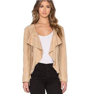 Bishop + Young Sand Suede Fringe Jacket